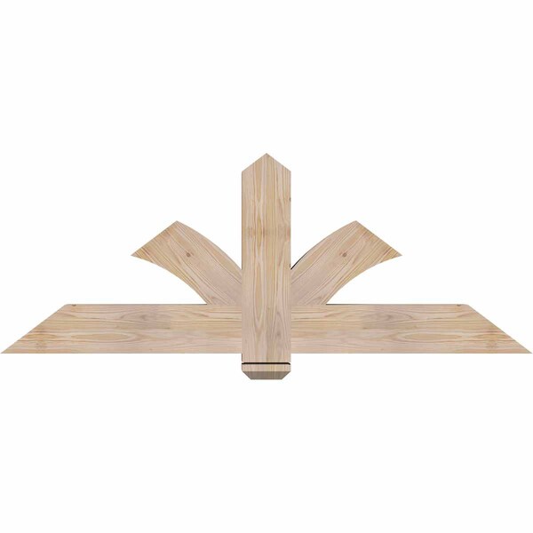 Ekena Millwork Redmond Smooth Timber Gable Bracket, Douglas Fir, 60"W x 22"H x 3 1/2"D x 5 1/2"F, 9/12 Pitch GBW060X22X0406RED00SDF - main